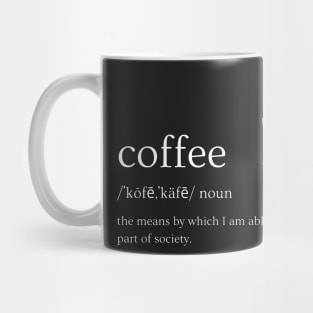 Definition of Coffee T-Shirt Mug